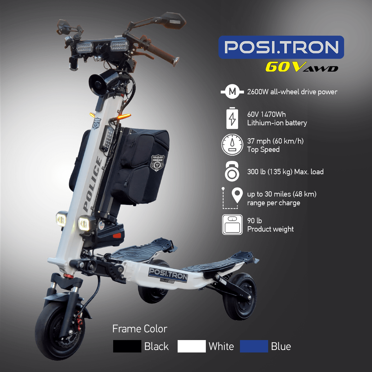 Positron60vproductspecs | Trikke Professional Mobility