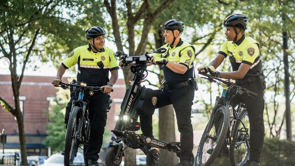 Cobb County Sheriff using Trikke Positron