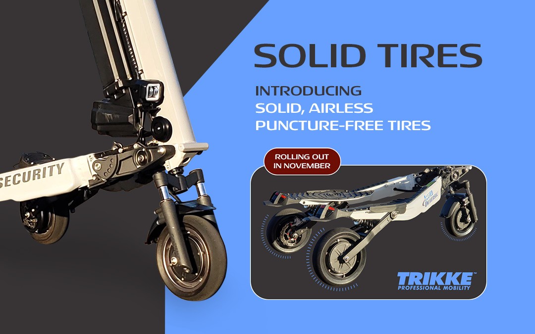 Solid tires available for Trikke Defender