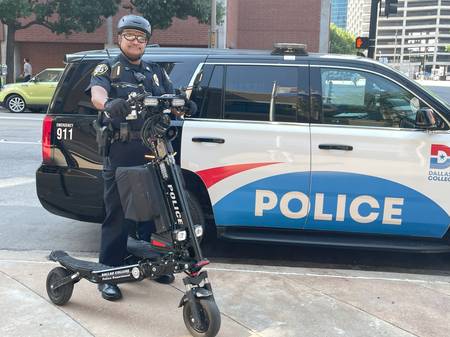 Dallas College police department deployed Trikke Positron to patrol campus police