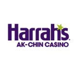 Harrahs AK Chin Casino logo in purple with a yellow star accent