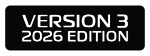 Version 3 2026 Edition badge on a black rounded rectangle